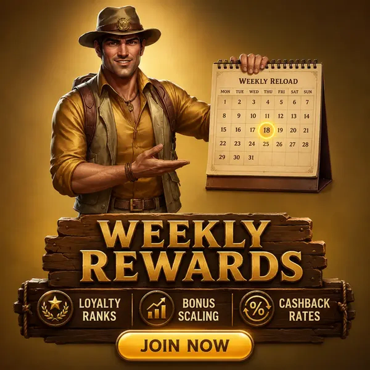 El Pathfinder presenta el Calendario de Recarga Semanal y Cashback Recurrente como recompensas de registro